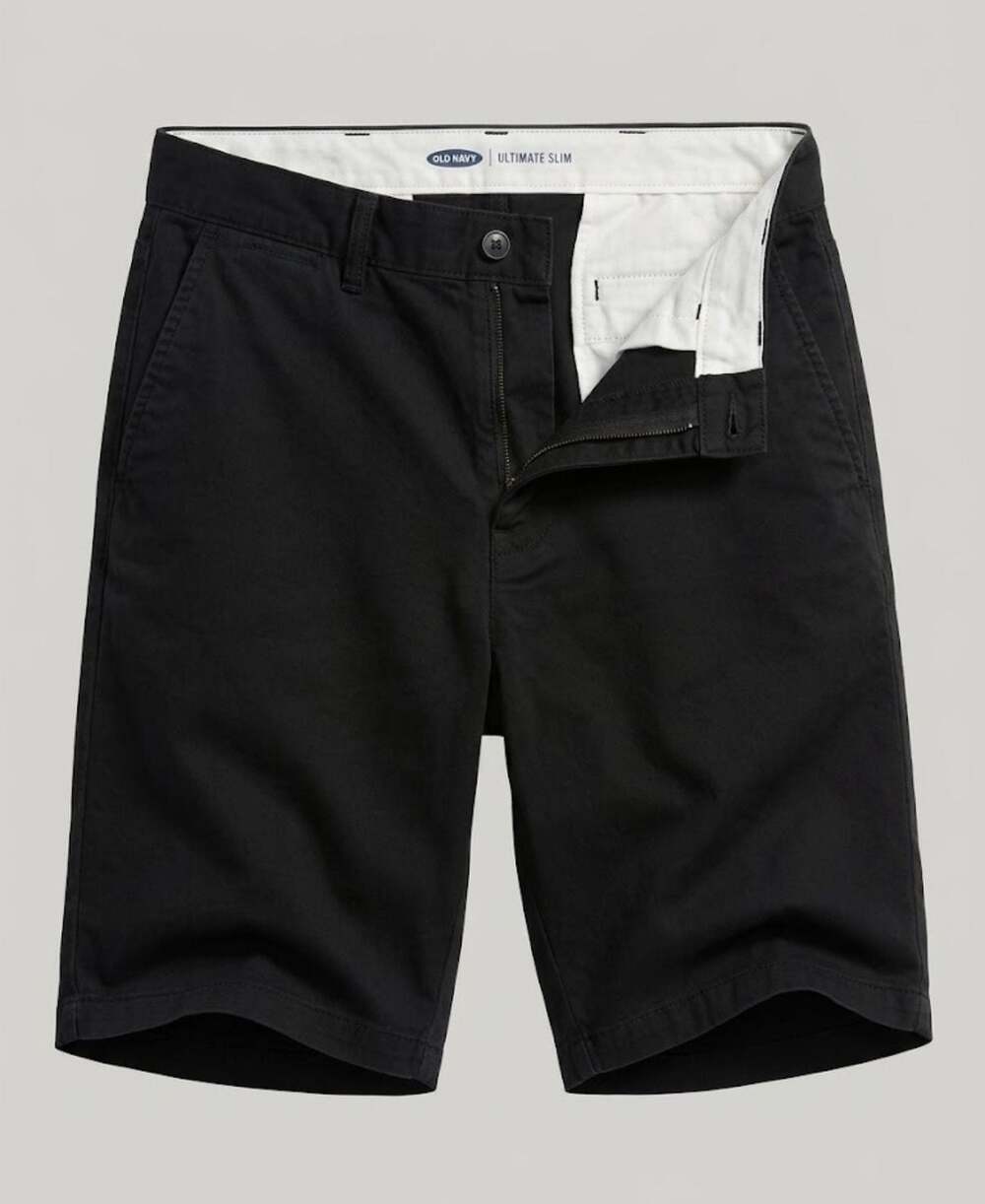 Old Navy Ultimate Slim Chino Shorts Black Size 32